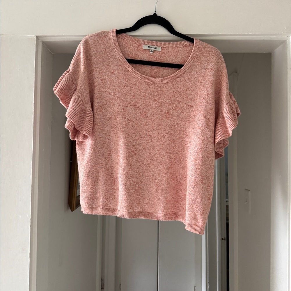 Madewell Ruffle-Sleeve Sweater Tee